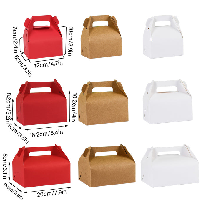 Portable Pastry Boxes,200x150x80mm - 50 pack