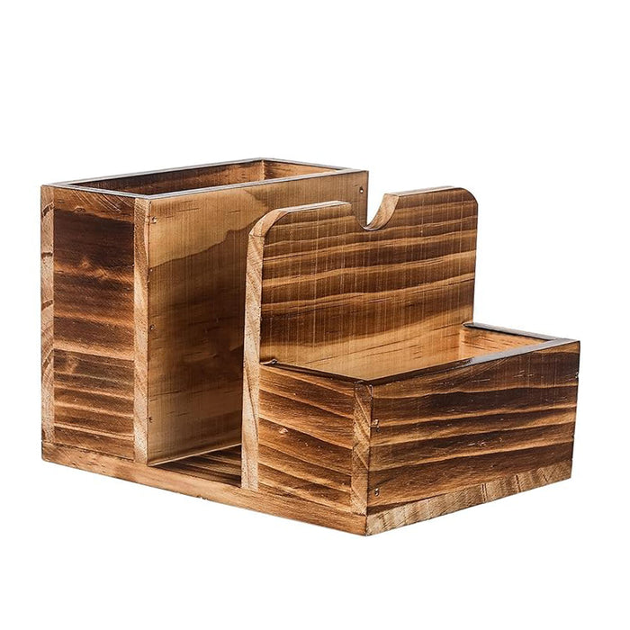 Cutlery Caddy with Spice Bottle and Napkin Storage