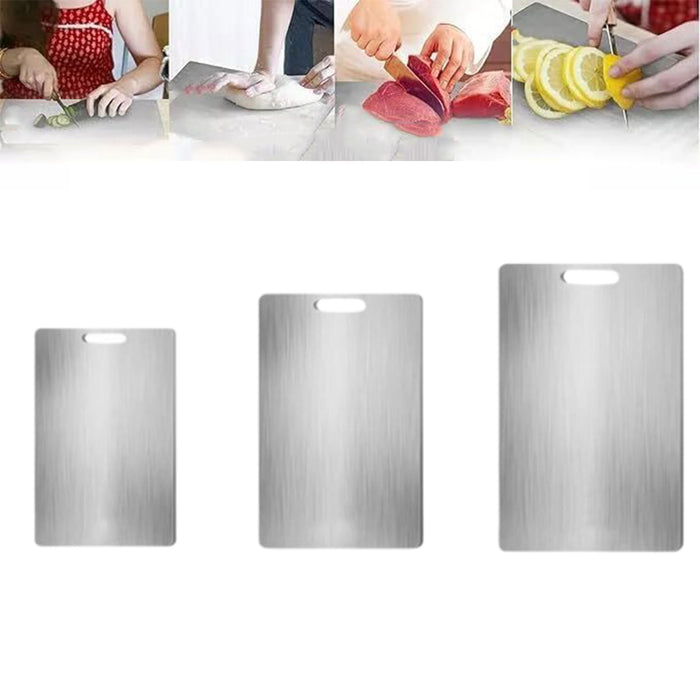 Food-Grade Stainless Steel Chopping Boards set of 3