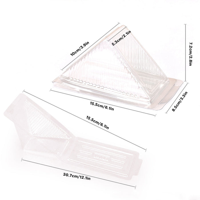 Transparent Sandwich Boxes 100x53x72mm - 100 pack