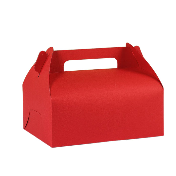 Portable Pastry Boxes, 200x150x80mm, Red - 50 pack