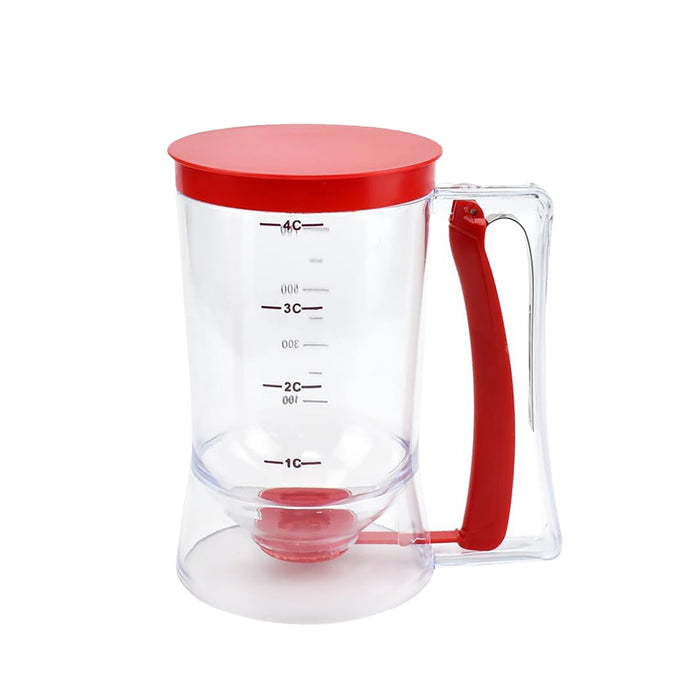 Batter Dispenser with Measuring Label, Red