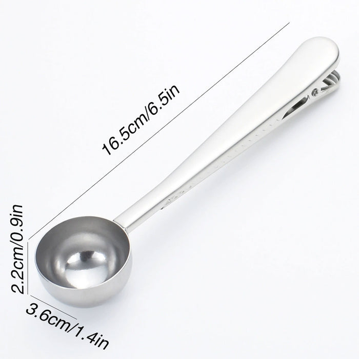 2-in-1 Coffee Spoon with clip, 3 pcs