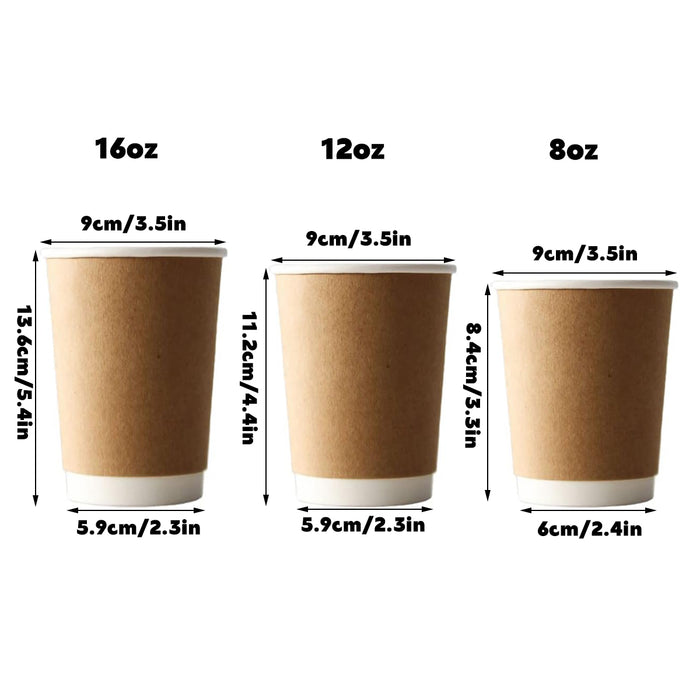 16oz Disposable Paper Cups 50 pack