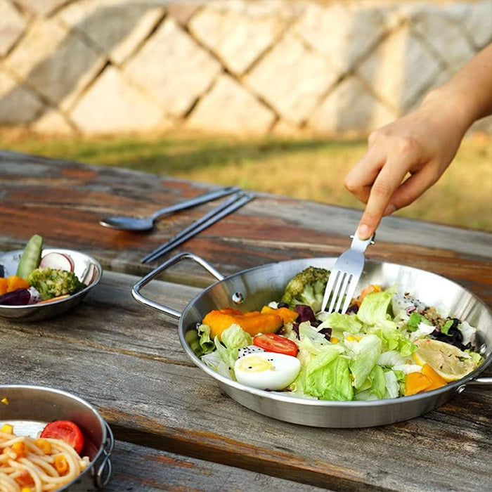 Seafood Plate, 270mm, Stainless Steel with Handle