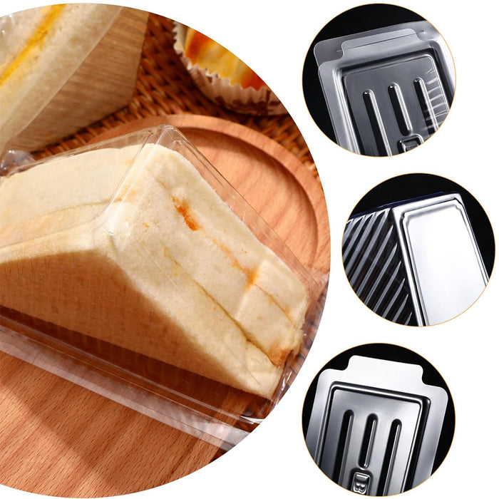 Transparent Sandwich Boxes 100x53x72mm - 100 pack