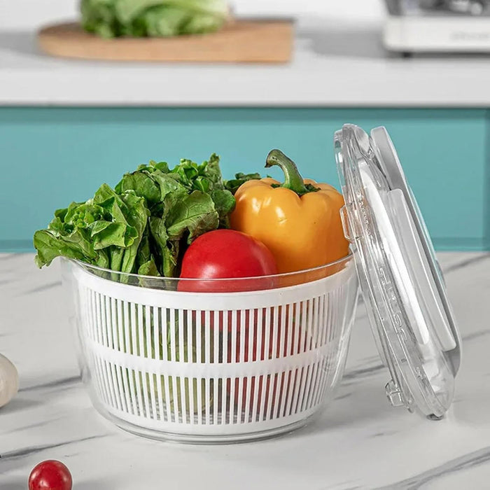 Manual White Salad Spinner, 210mm