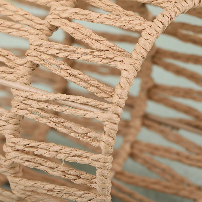 Paper Rope Pendant Light Rattan-Like Lampshade Lamp 150x115mm