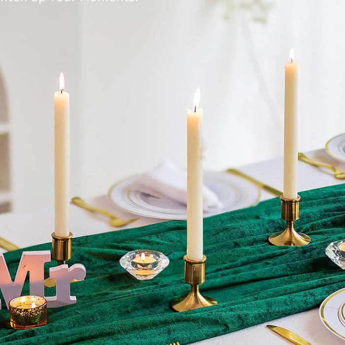 Gold Small Candlestick Set, European romantic table decor