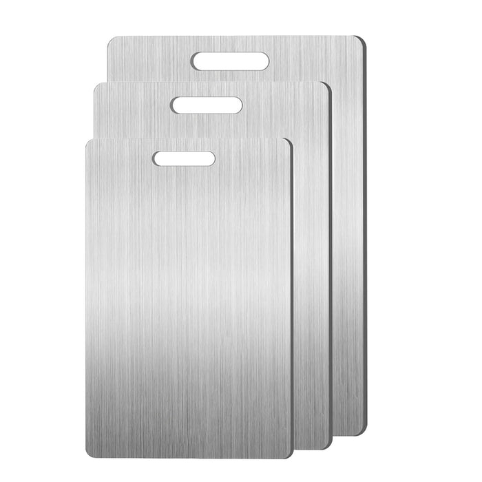Food-Grade Stainless Steel Chopping Boards set of 3