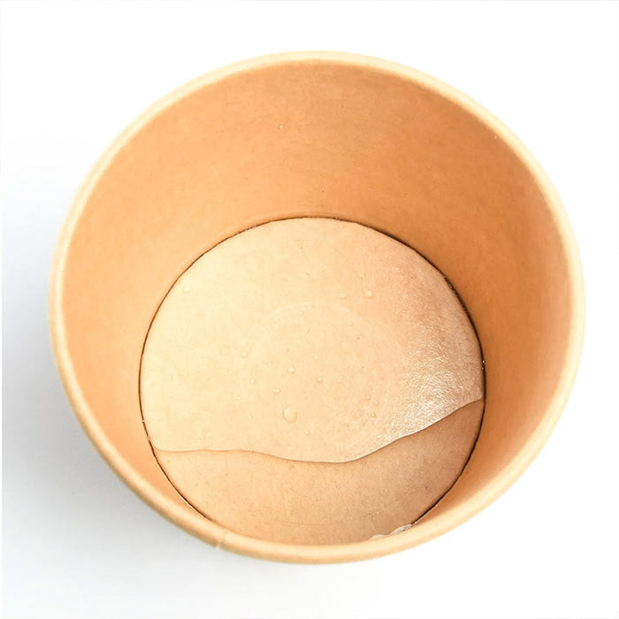 100pcs Paper Bowl with Lid, 73x85mm