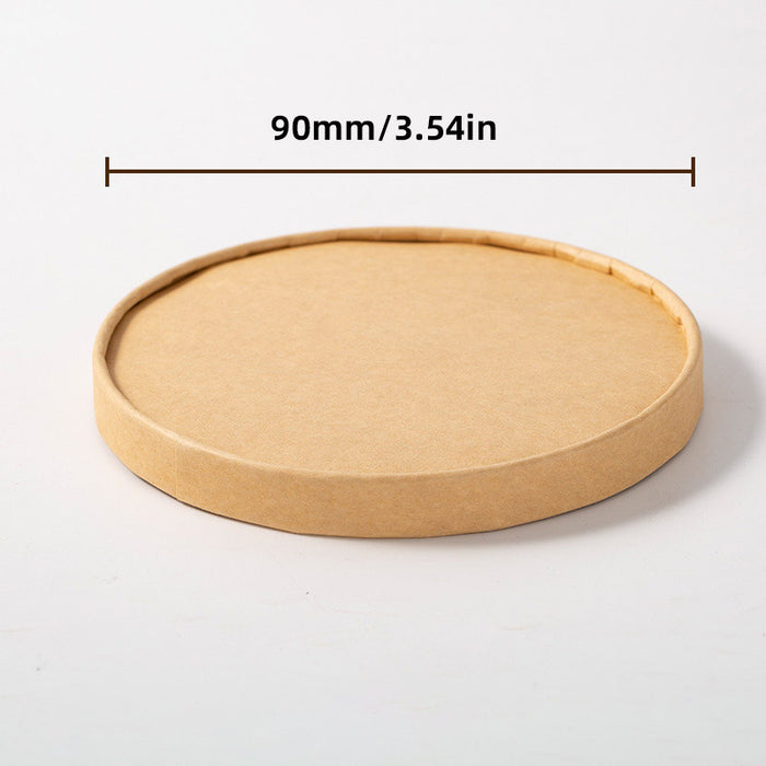 100pcs Paper Bowl with Lid, 73x85mm