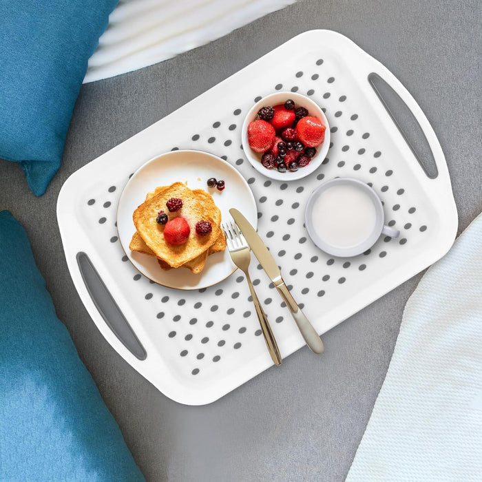 420x290x40mm Serving Tray Double Handle Non Slip, set of 2