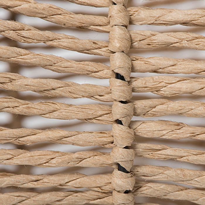 Pastoral Handwoven Paper Rope Lampshade Creative Hanging Light 230x35mm
