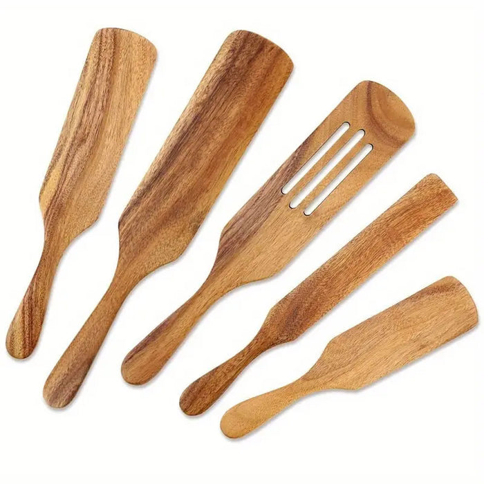 Wooden Spatulas, Set of 5