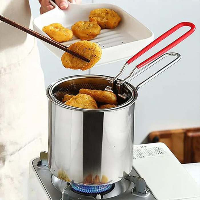 Stainless Steel Deep Fryer Pot Set