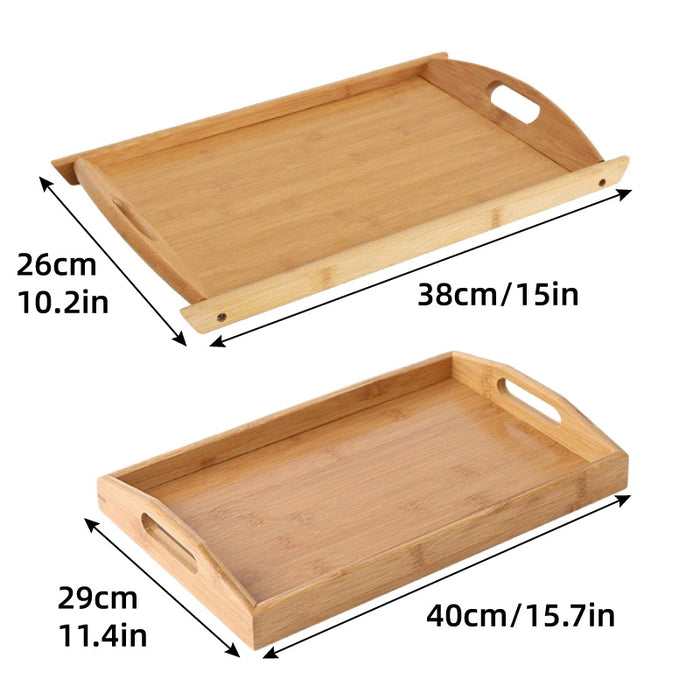 Bamboo Serving Tray, 380x260x30mm