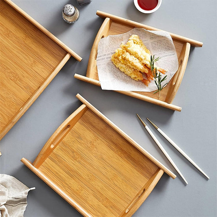 Bamboo Serving Tray, 380x260x30mm
