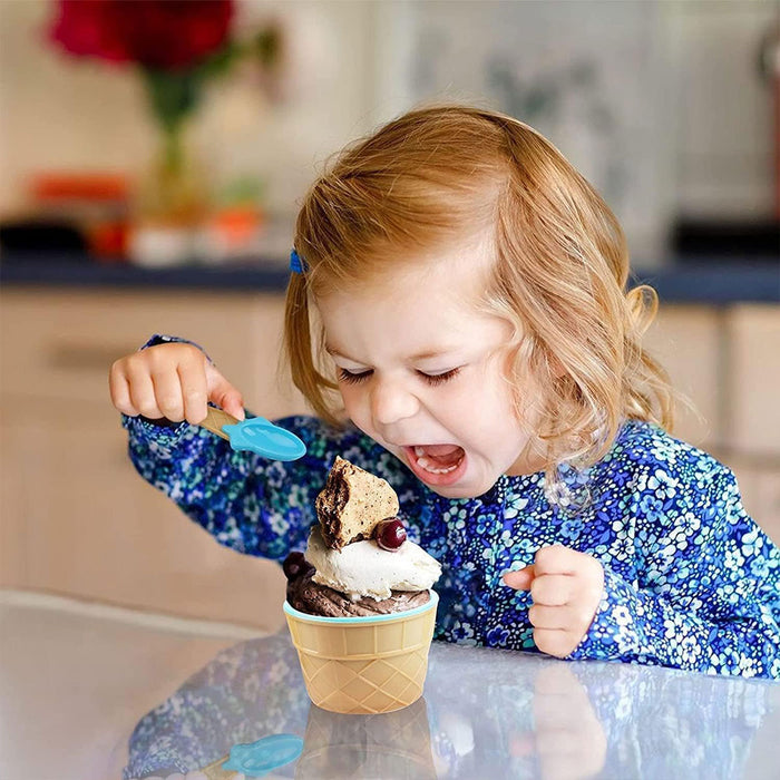 Ice Cream Bowls With Spoon set of 7