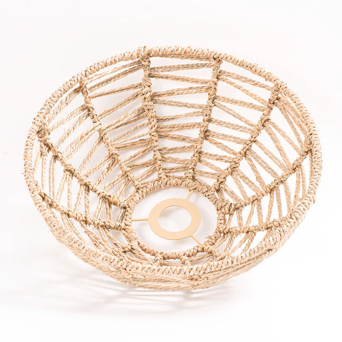 Straw Rope Lampshade Chinese Retro Creative Art Lampshade 300x105mm