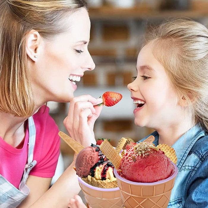 Ice Cream Bowls With Spoon set of 7