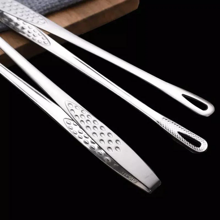 240/280mm Stainless Steel Barbecue Tongs