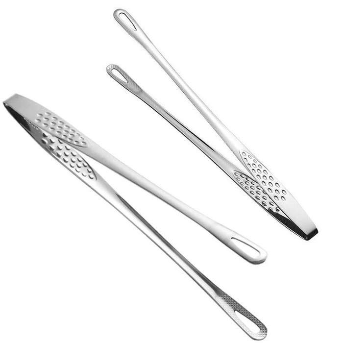 240/280mm Stainless Steel Barbecue Tongs