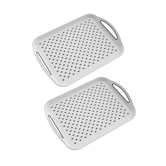 420x290x40mm Serving Tray Double Handle Non Slip, set of 2