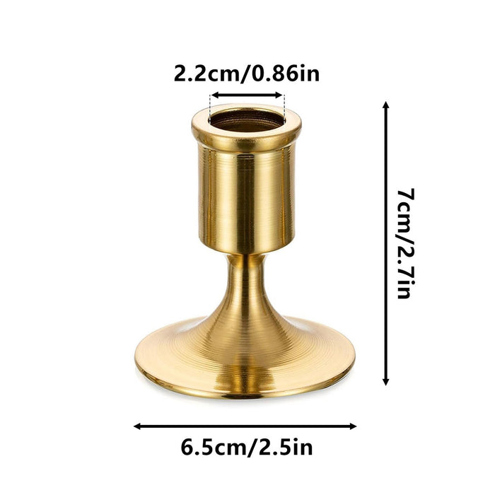 Gold Small Candlestick Set, European romantic table decor