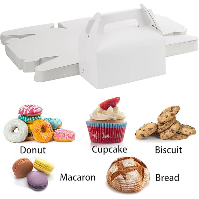 Portable Pastry Boxes,200x150x80mm - 50 pack
