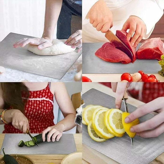 Food-Grade Stainless Steel Chopping Boards set of 3