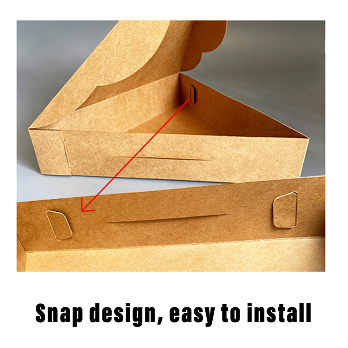 Triangle Pizza Boxes, 245x185x45mm - 100 pack
