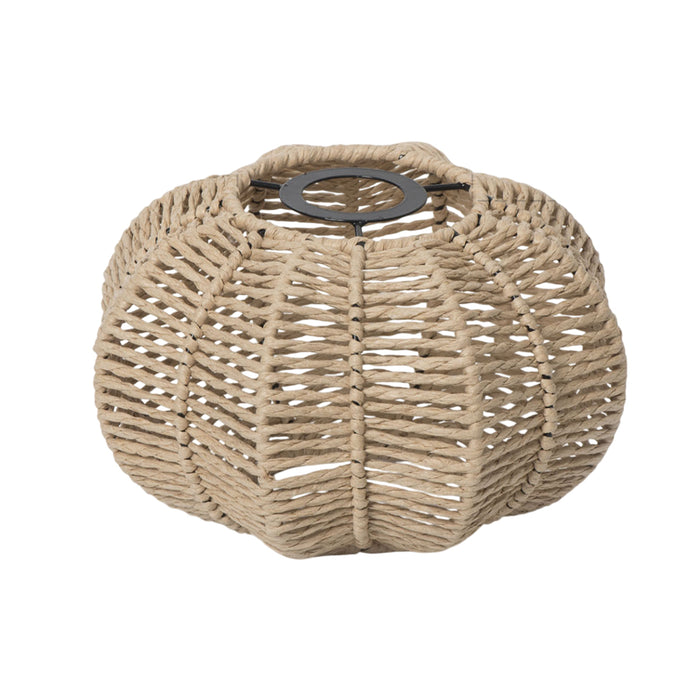 Pastoral Handwoven Paper Rope Lampshade Creative Hanging Light 230x35mm