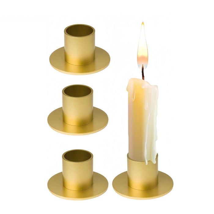 European Iron Table Candlesticks, Table Candlesticks, set of 4