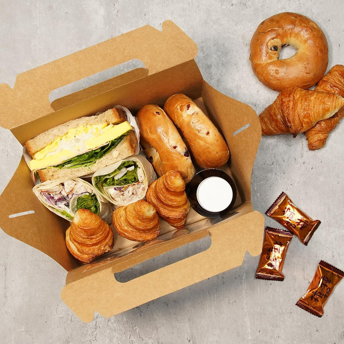 Portable Pastry Boxes,200x150x80mm - 50 pack