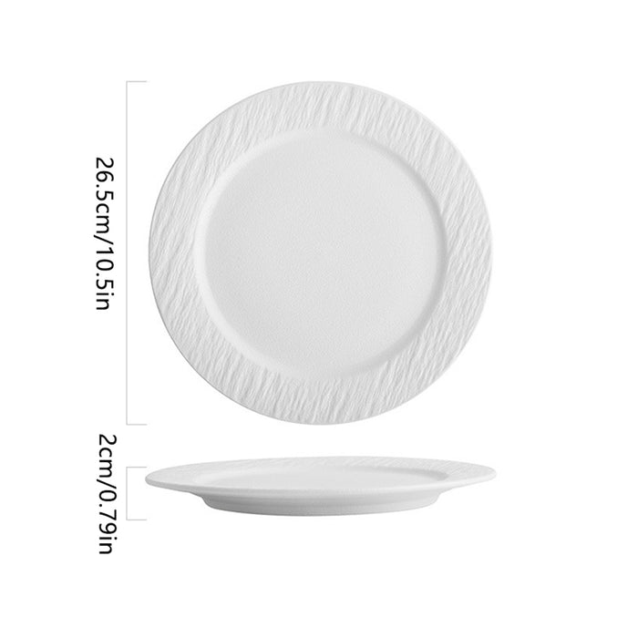265mm White Ceramic Plate
