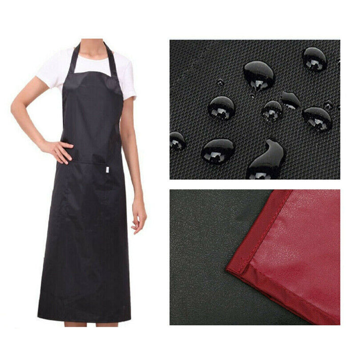 Heavy Duty PVC Waterproof Apron, Kitchen Cleaning Butcher Commercial Plastic