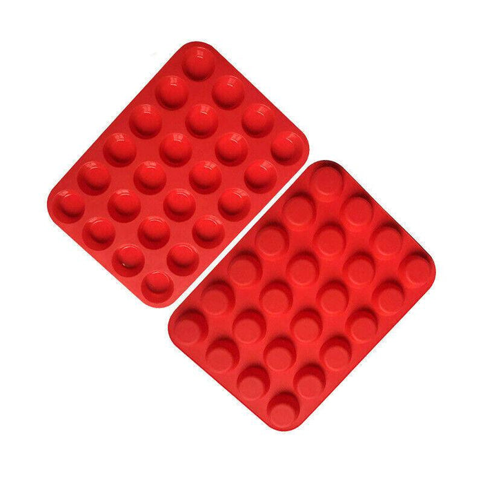 24 Cavity Silicone Baking Mold Mini Cupcake Muffin Tray