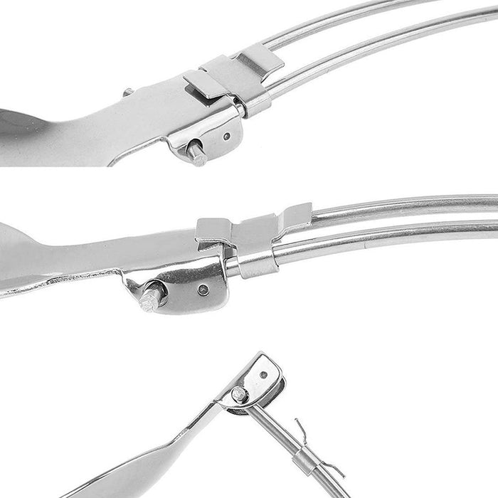 3PCS Stainless Foldable Knife Spoon Fork Travel Camping Picnic Folding Utensil