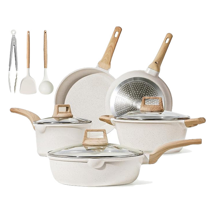 White Cookware Set, set of 8