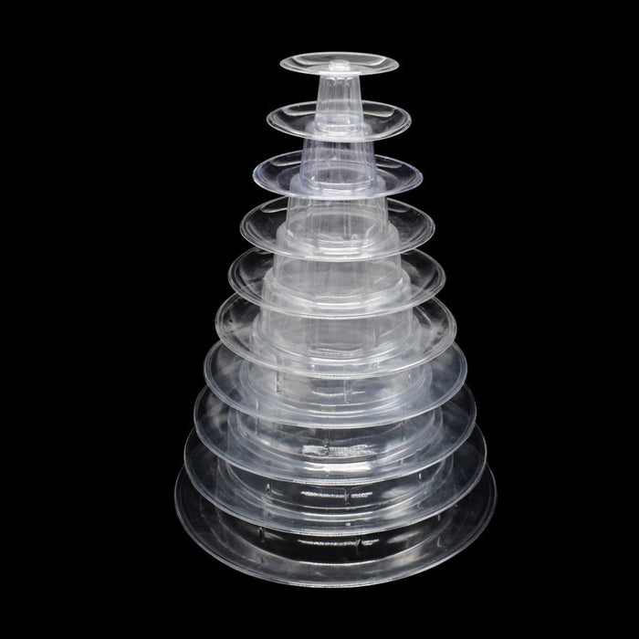 Plastic Wedding Macaron Tower, 10-Tier