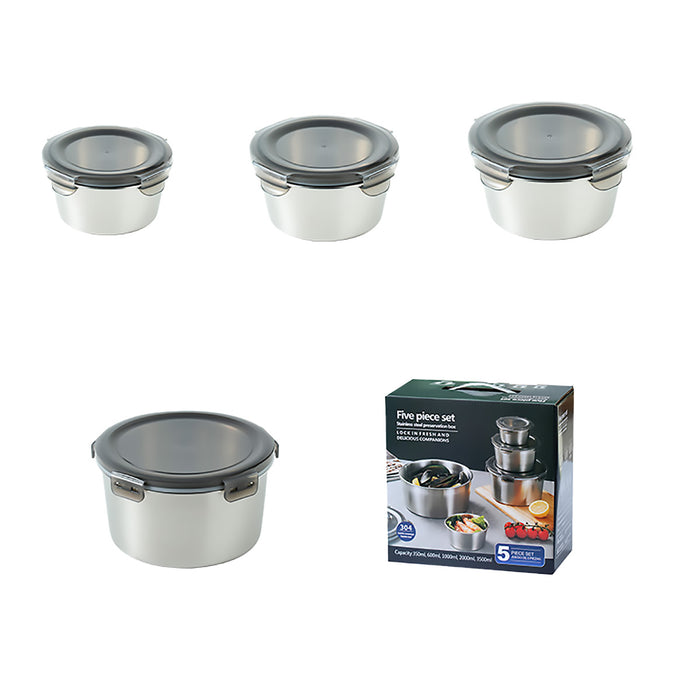 304 Stainless Steel Food Container, sets of 4