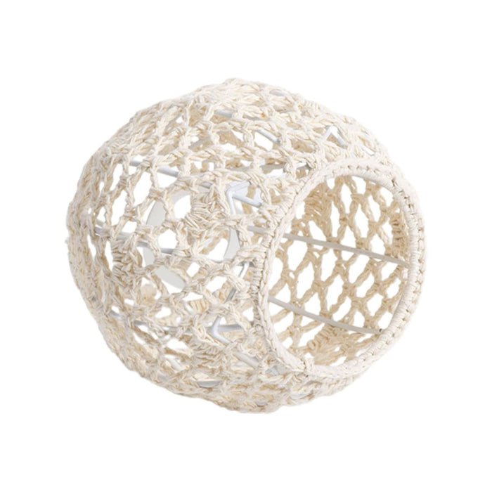 Paper Rope Pendant Light Rattan-Like Lampshade Lamp 150x150mm