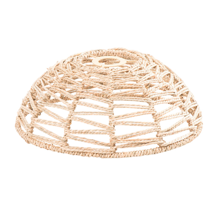 Straw Rope Lampshade Chinese Retro Creative Art Lampshade 300x105mm