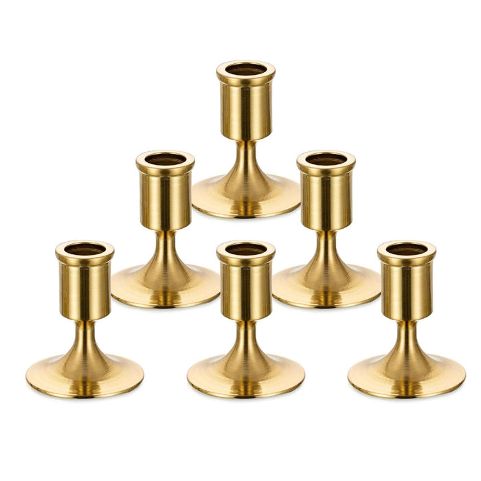 Gold Small Candlestick Set, European romantic table decor