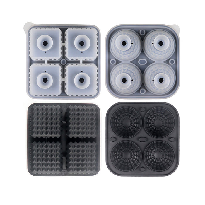 2pcs Silicone Ice Mold Tray for Whiskey Cocktails