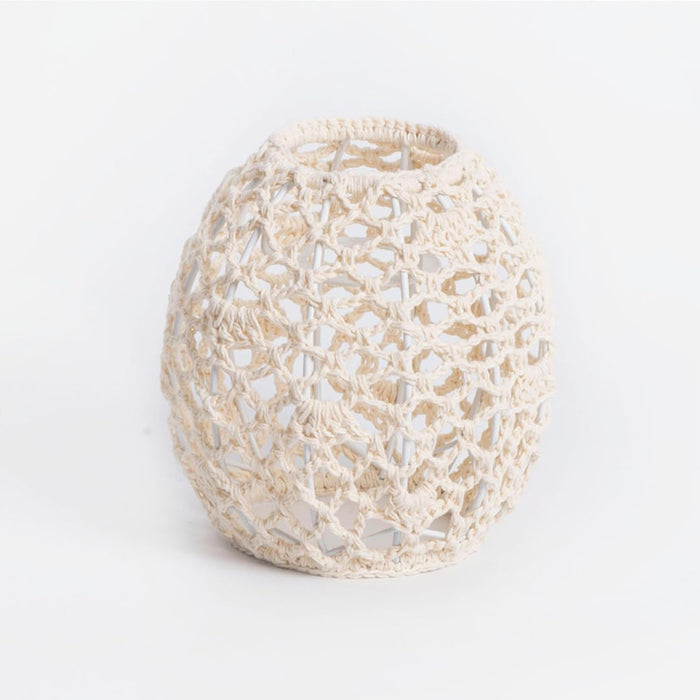 Paper Rope Pendant Light Rattan-Like Lampshade Lamp 150x150mm