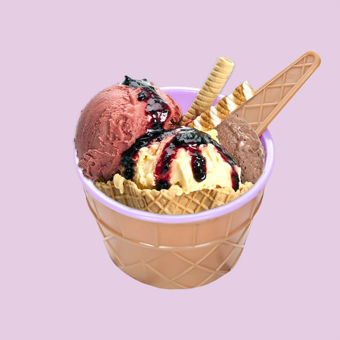 Ice Cream Bowls With Spoon set of 7