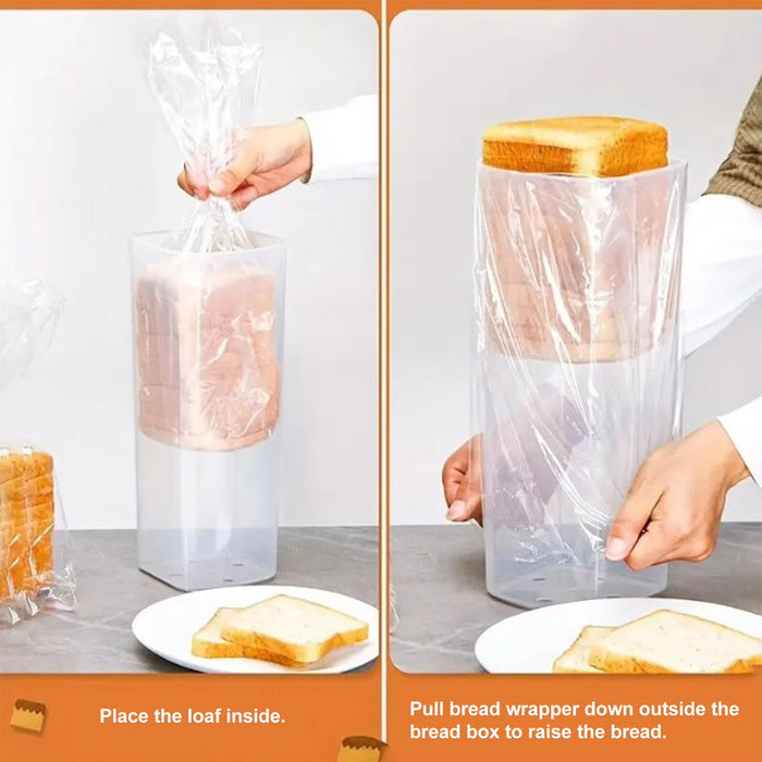 Bread Bin with Lid, 340x130x130mm