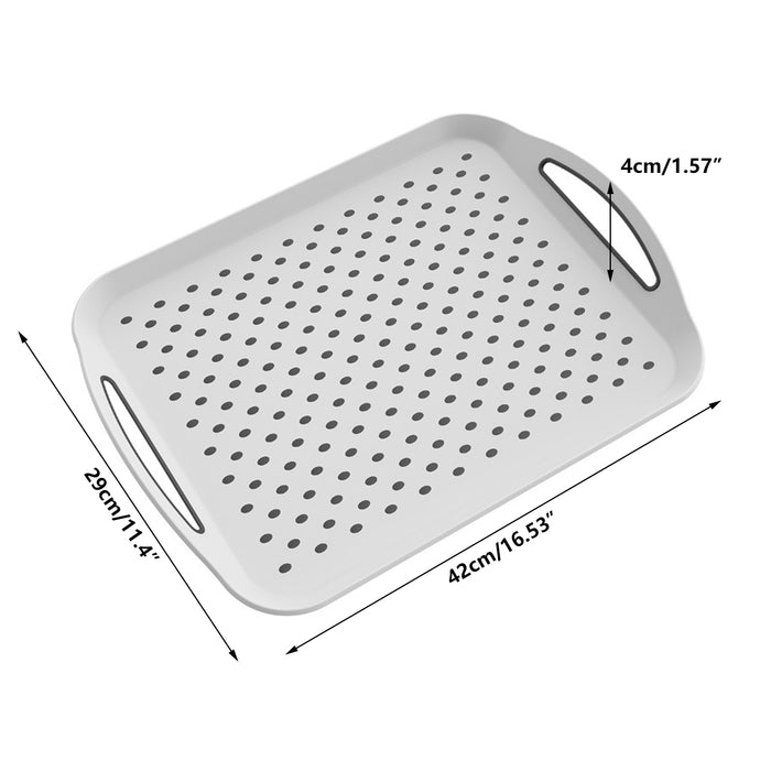 420x290x40mm Serving Tray Double Handle Non Slip, set of 2
